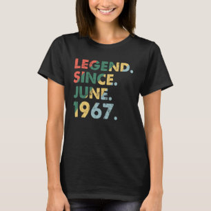 Juni 1967 Legendarisch Jaar 1967 Retro Legend Sind T-shirt