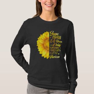 Juni 1968 Zonnebloem 54 jaar zonneschijn gemengd T-shirt