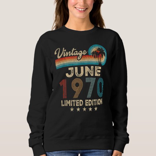 Juni 1970 52e Vintage Trui (Voorkant)