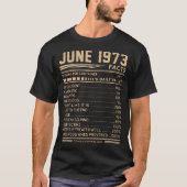 Juni 1973 Feiten Verjaardag T-shirts Juni 1973 Fei (Voorkant)