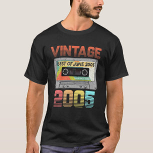 Juni 2005 16de Birthday Retro 2005 Birthda T-shirt