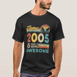 Juni 2005 16e verjaardag 16 jaar oud BOO T-shirt
