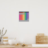 Juni 2023 planner kalender kleur dagen poster (Keuken)