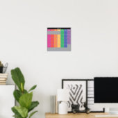 Juni 2023 planner kalender kleur dagen poster (Thuiskantoor)