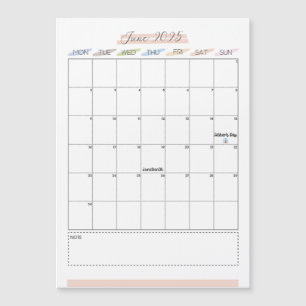 Juni 2025 Magnetische kalender