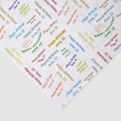 Juni, 22-jarig weefselboek tissuepapier (Detail)