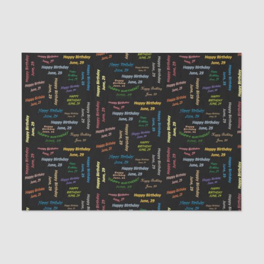 Juni, 29-jarig weefselboek tissuepapier (Voorkant)