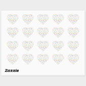 Juni, 2 Verjaardagssticker Hart Sticker (Vel)
