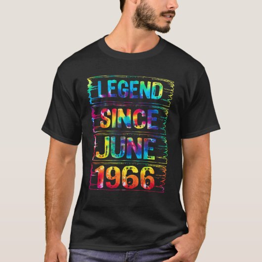 Juni 56 jaar oud sinds 1966 56e verjaardag Stropda T-shirt (Voorkant)
