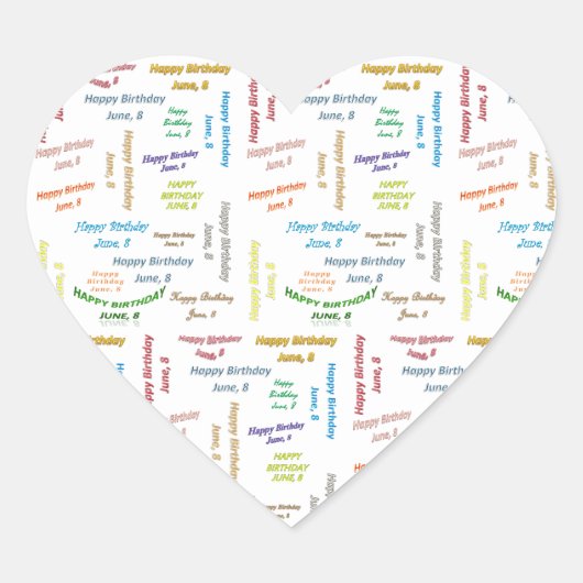 Juni, 8-jarige Sticker (Voorkant)