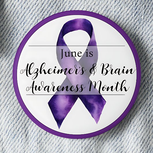 Juni Alzheimer & Brain Awareness Month Ronde Button 5,7 Cm