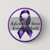 Juni Alzheimer & Brain Awareness Month Ronde Button 5,7 Cm (Voorkant)