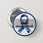 Juni Aphasiemonth Ronde Button 5,7 Cm (Voorkant /achterkant)