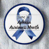 Juni Aphasiemonth Ronde Button 5,7 Cm
