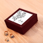 Juni Geboorte Maand Bloem Roos Minimalist Cadeaudoosje<br><div class="desc">Vier een jubileum met deze sierlijke,  gepersonaliseerde geschenkdoos met het roos van de geboortebloem! Gemaakt van gelakt hout met een zacht vilten interieur,  het is perfect voor het opslaan van sieraden en souvenirs. Een minimalistisch,  doordacht geschenk dat schoonheid en betekenis toevoegt aan elk collectie.</div>
