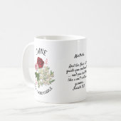 JUNI Geboortemaand Bloem Christelijke aangepaste n Koffiemok (Voorkant links)