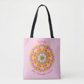 Juni Geboortemaand Bloem Gepersonaliseerd Boodscha Tote Bag (Voorkant)