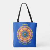 Juni Geboortemaand Bloem Persoonlijke Boodschappen Tote Bag (Achterkant)