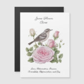 Juni Geboortemaand Bloem Roos Elegante Verjaardag (Voorkant / Achterkant)