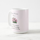 Juni Geboortemaand Bloem Roos Tijdloze Bloemen Koffiemok (Voorkant links)