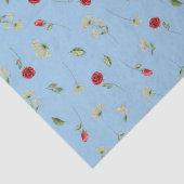 Juni Geboortemaand Bloemen Roos Honeysuckle Tissuepapier (Detail)