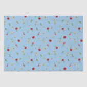 Juni Geboortemaand Bloemen Roos Honeysuckle Tissuepapier (Voorkant)