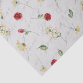 Juni Geboortemaand Bloemen Roos Honeysuckle Tissuepapier (Detail)