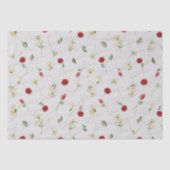 Juni Geboortemaand Bloemen Roos Honeysuckle Tissuepapier (Voorkant)