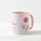 Juni Geboortemaand Flower Custom Coffee Mok (Voorkant rechts)