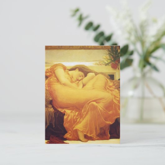 Juni gevierd door Frederic Leighton Briefkaart (Staand voorkant)