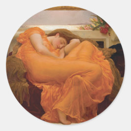 Juni gevierd door Frederic Leighton Ronde Sticker