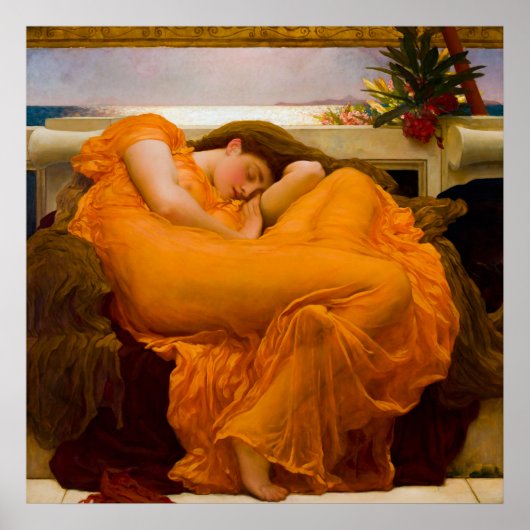 Juni gevierd door Frederic Lord Leighton Poster (Voorkant)