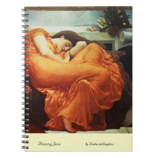 Juni gevierd door Frederick Leighton notebook Notitieboek