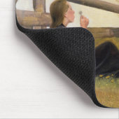 Juni. Girl Blows Dandelion Seeds, 1899 Muismat (Hoek)