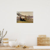 Juni. Girl Blows Dandelion Seeds, 1899 Poster (Keuken)