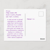 Juni is de maand van het MCAS-bewustzijn Briefkaart (Achterkant)