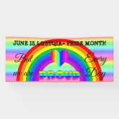 Juni is LGBT Pride Maand Button Banner (Horizontaal)