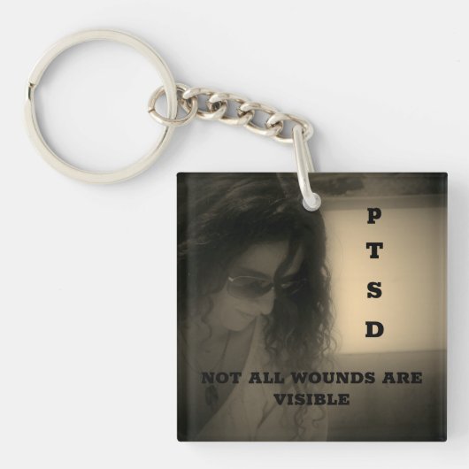 Juni is PTSD-bewustzijnsmaand Sleutelhanger (Voorkant)