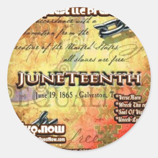 Juni - juni10e ronde sticker (Voorkant)