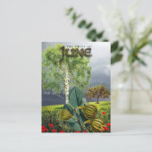 Juni maand Bomen Fig Apple Birch Briefkaart (Staand voorkant)