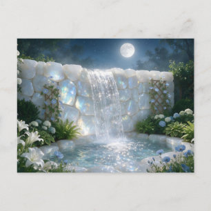 Juni Maansteen Waterval Briefkaart