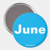 Juni-magneet Magneet (Voorkant / Achterkant)