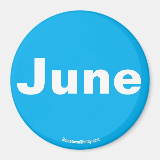 Juni-magneet Magneet (Voorkant)