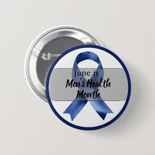 Juni Mannen-gezondheidsmaand Ronde Button 5,7 Cm (Voorkant /achterkant)