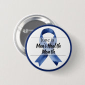 Juni Mannengezondheidsmaand Ronde Button 5,7 Cm (Voorkant /achterkant)