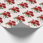 Juni Rozen Bloemen Cadeaupapier (Hoek)
