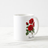 Juni Rozen Bloemen Koffiemok (Voorkant rechts)