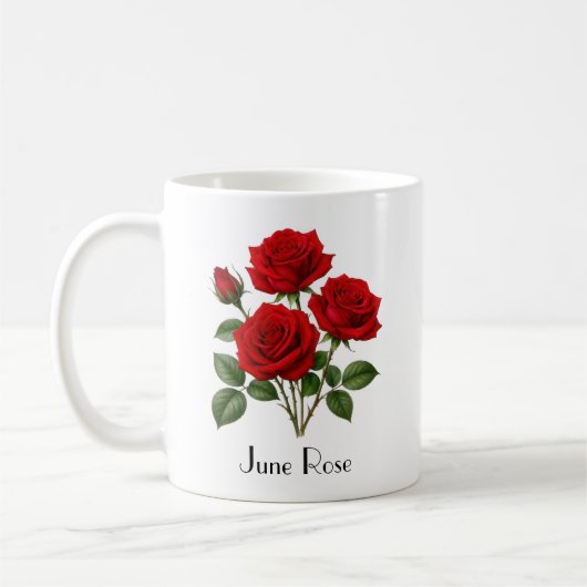 Juni Rozen Bloemen Koffiemok (Links)