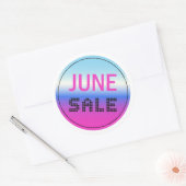 Juni Sale Sticker met een holografische gradiënt (Envelop)