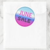 Juni Sale Sticker met een holografische gradiënt (Tas)